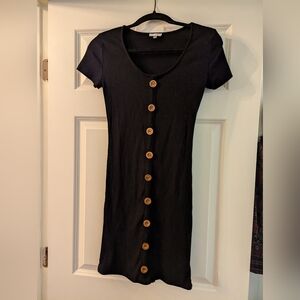 Faux Button Down Dress